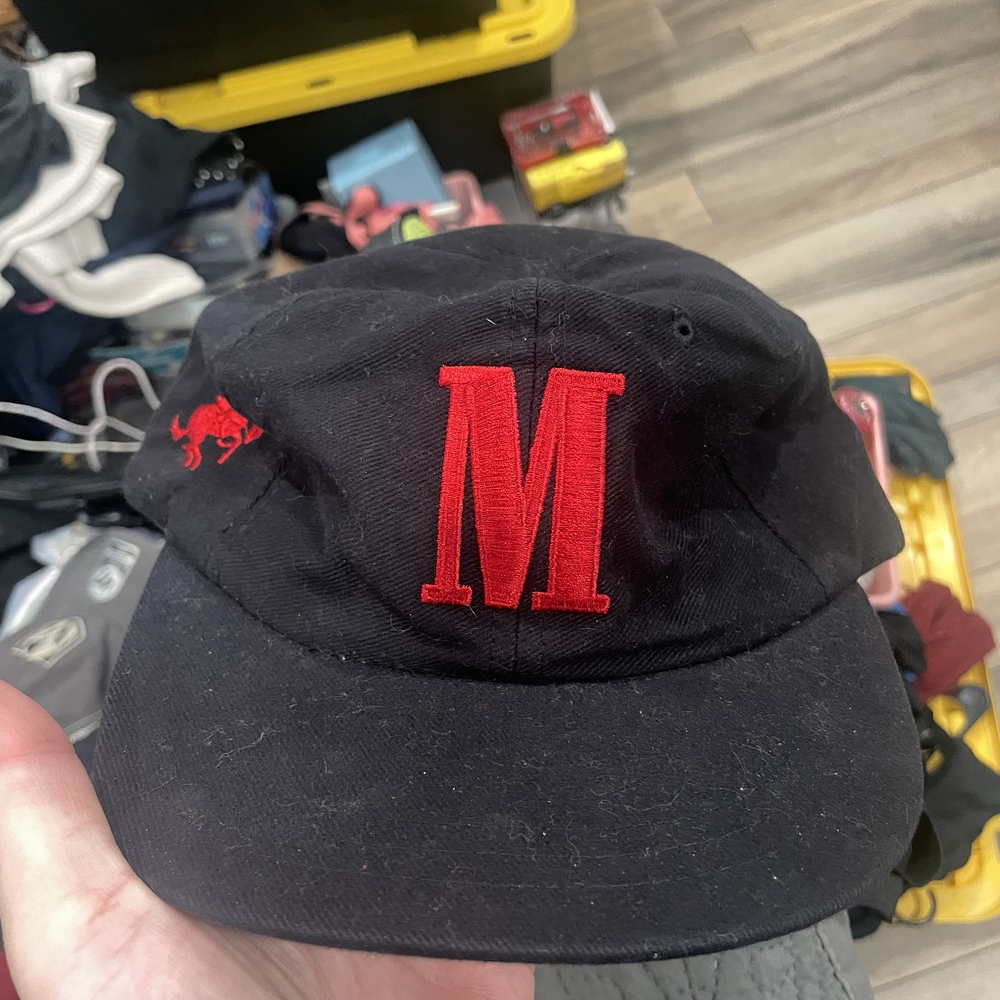 Black Cap with Red Logo